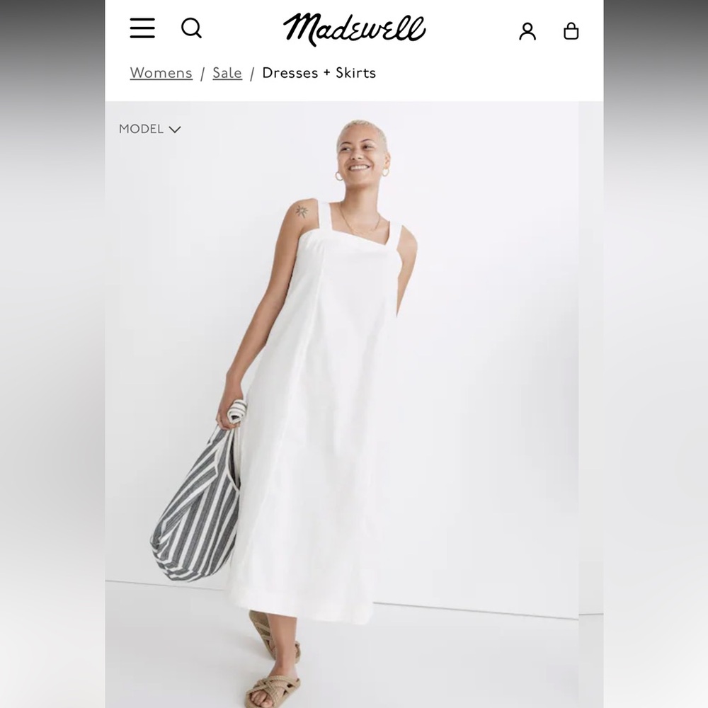 Madewell White Dress Size S